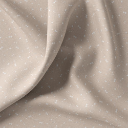 Algodón estampado KIDO Lino / Blanco